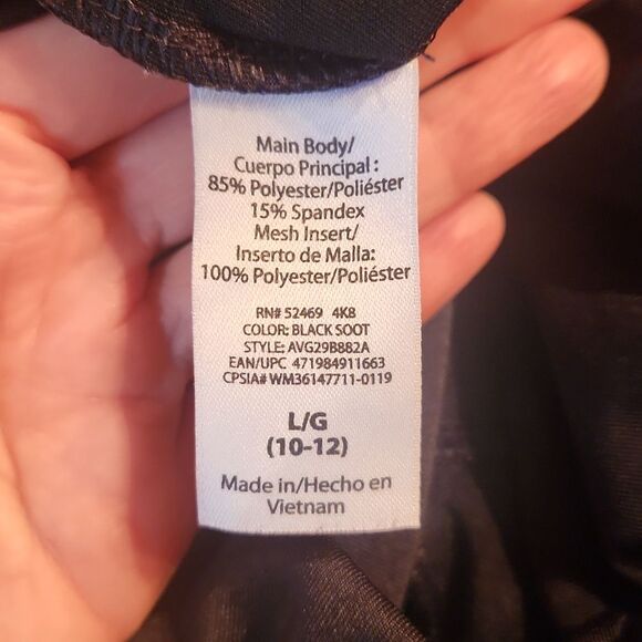 Avia Athletic Stretch Skort & Old Navy Stripes Tee Outfit, Large, Black & White - Picture 8 of 9